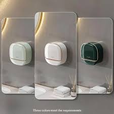 Covered Pot Style Wall-Mounted Soap Box | Double-Layer Soap Holder for Bathroom & Kitchen
